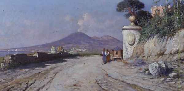 Pompeii Oil Painting by Giuseppe Carelli