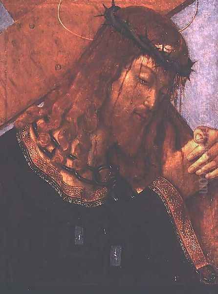 Christ carrying the Cross Oil Painting by Francesco Da Cotignola (see Zaganelli, Francesco di Bosio)