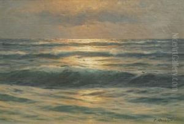 Abendsonne Uber Dem Meer Oil Painting by Carl Kenzler