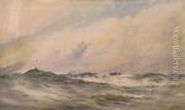 Therolling Sea Oil Painting by George Cochrane Kerr