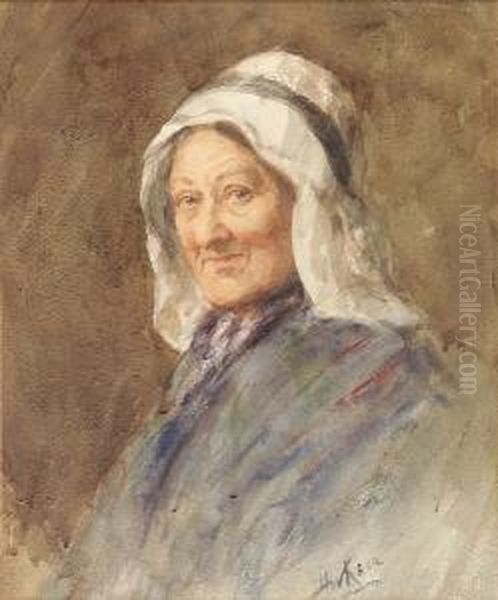 The White Bonnet Oil Painting by Henry Wright Kerr