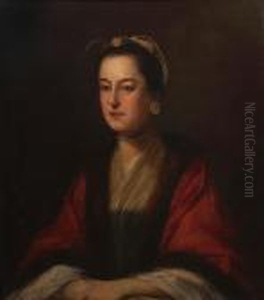 A Portrait Of Mrs. Newton Oil Painting by Tilly Kettle