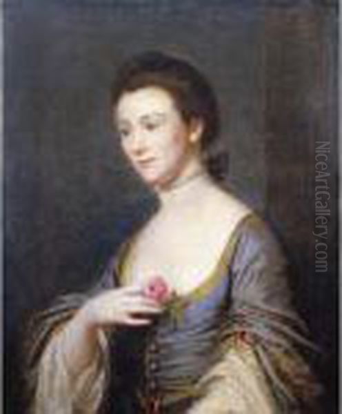 Portrait Of A Lady Oil Painting by Tilly Kettle