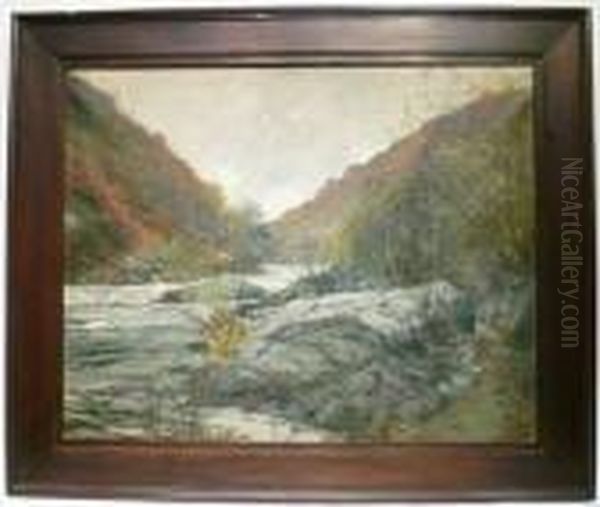 Riviere Oil Painting by Vital Keuller