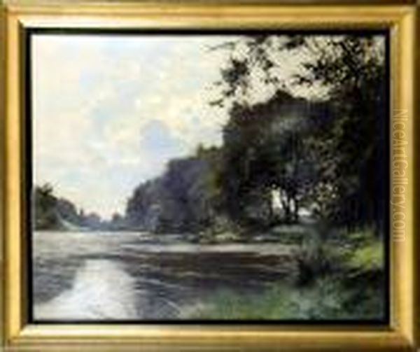 L'etang Oil Painting by Vital Keuller