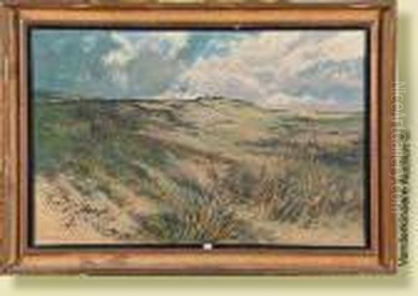 Paysage De Dunes Oil Painting by Vital Keuller