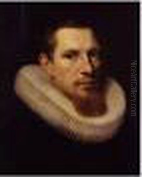 Portrait Of A Young Man Oil Painting by Adriaen Thomasz Ii Key