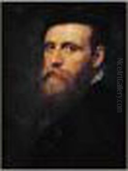 Portrait D'un Gentilhomme Barbu En Buste Oil Painting by Adriaen Thomasz Ii Key