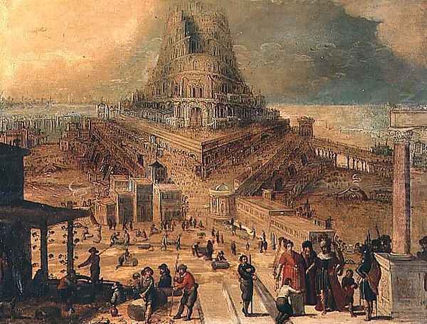 The building of the Tower of Babel Oil Painting by Hendrick van Cleve