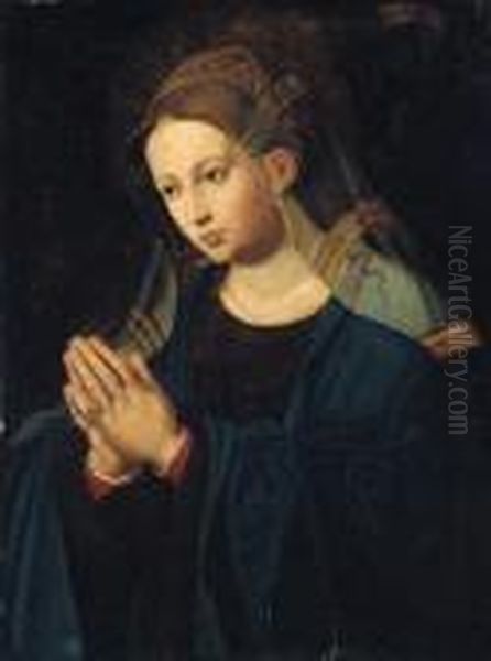 The Virgin At Prayer Oil Painting by Willem Key