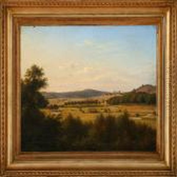 Summer Landscape Oil Painting by F. C. Kiaerschou