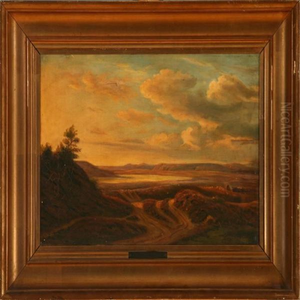 Moor Landscape Oil Painting by F. C. Kiaerskou