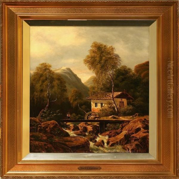 Ved Sieglberg Oil Painting by F. C. Kiaerskou