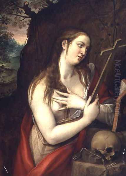 The Penitent Magdalene, 1579 Oil Painting by Luis de Carbajal