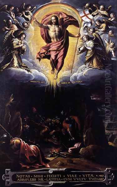 The Resurrection 1600-25 Oil Painting by Domenico Cresti (see Passignano)