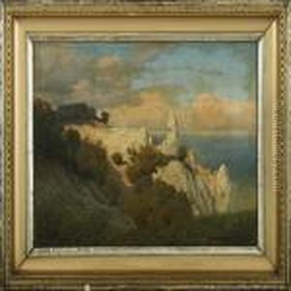 Scenery From Mon Oil Painting by Anton Edvard Kieldrup