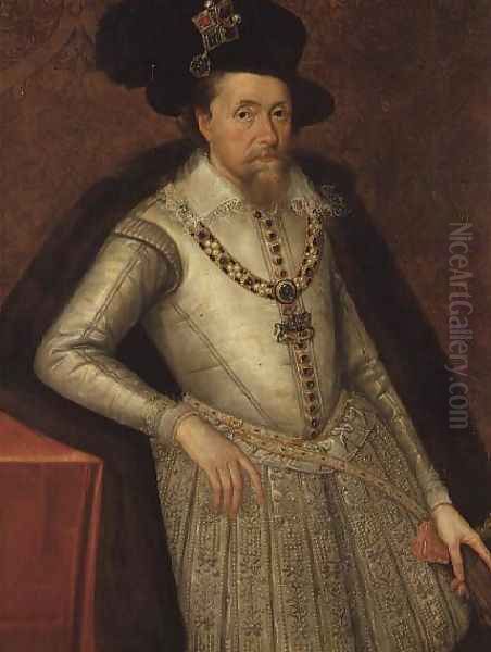 James I of England, and VI of Scotland Oil Painting by John de, the Elder Critz