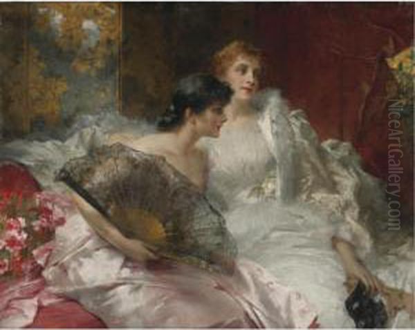 After The Ball Oil Painting by Conrad Kiesel