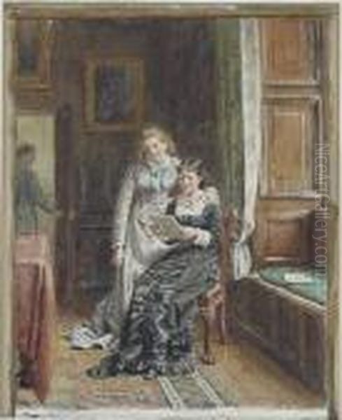 The Valentine Oil Painting by George Goodwin Kilburne