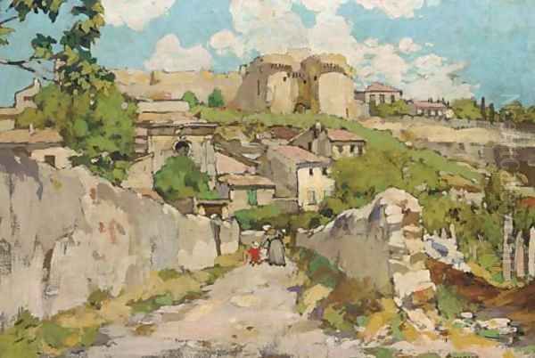 Le Fort St. Andre, Villeneuve des Avignon Oil Painting by Armand Coussens