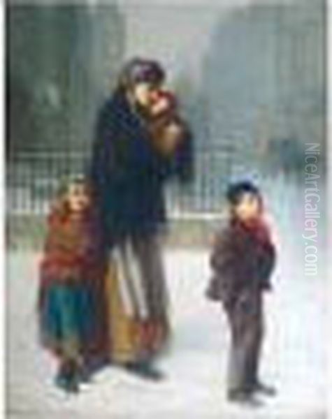 Homeless Oil Painting by Haynes King