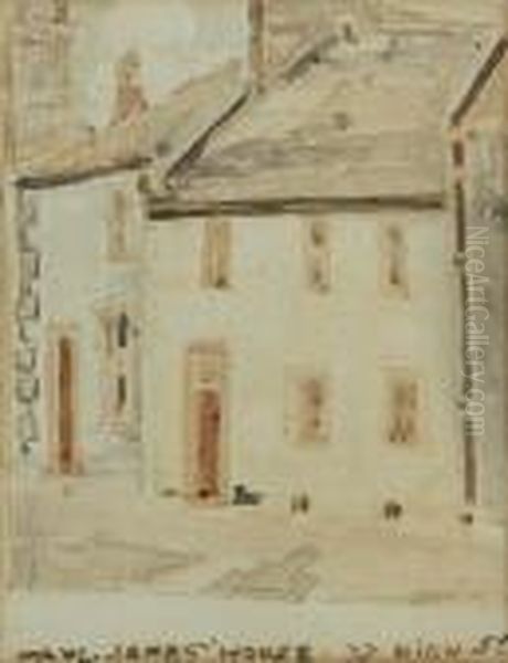 Paul Jones' House, High St, Kirkcudbright Oil Painting by Jessie Marion King