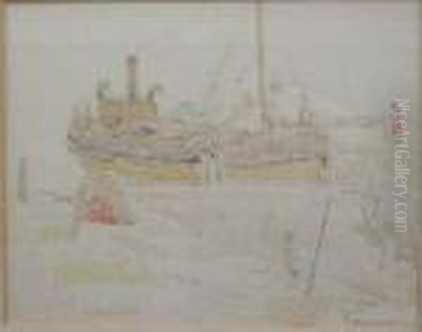 Puffer At Corrie Oil Painting by Jessie Marion King