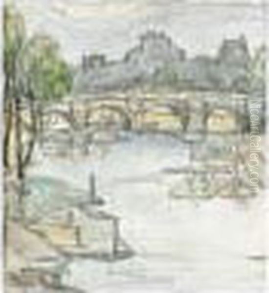 The Pont Neuf, Paris Oil Painting by Jessie Marion King