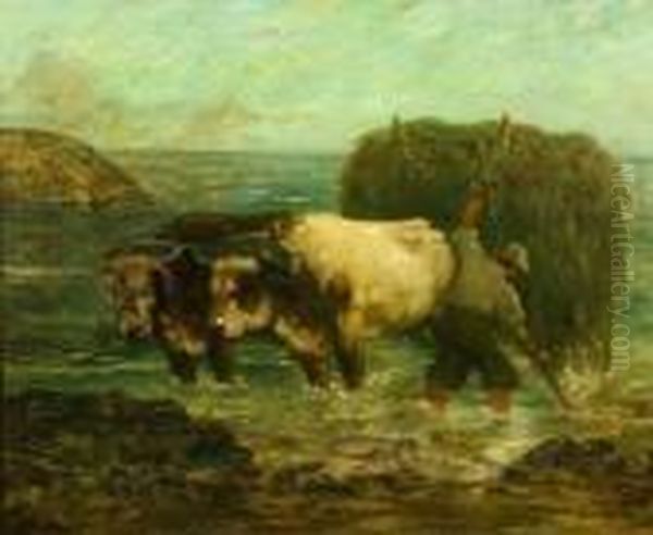 The Seaweed Gatherer Oil Painting by Paul King