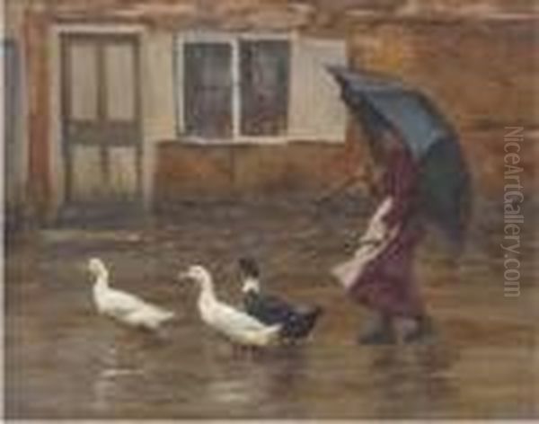 Returning Home Oil Painting by William Gunning King