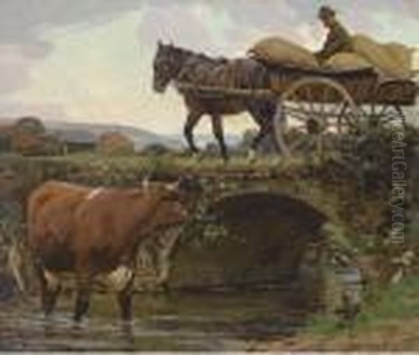 On The Way Home Oil Painting by William Gunning King