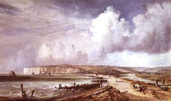 South Coast of England Oil Painting by Alfred Clint