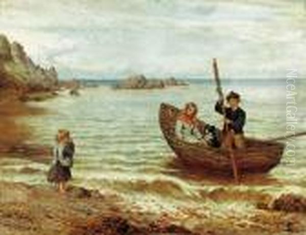 Left Behind Oil Painting by Frederick Gerald Kinnaird