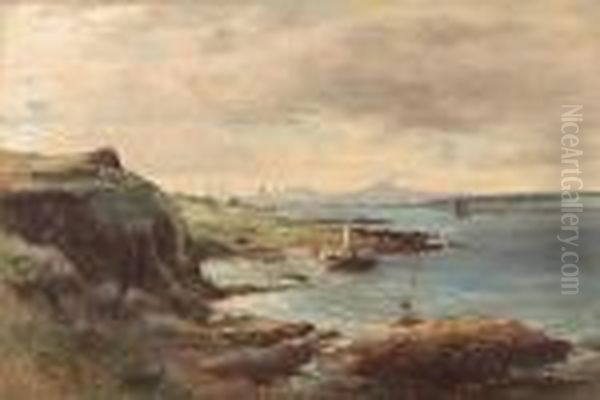 Dundee From Tayport Oil Painting by James Scott Kinnear