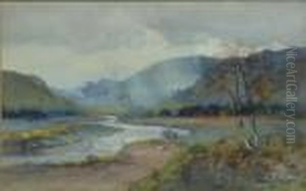 Highland Glen Oil Painting by James Scott Kinnear