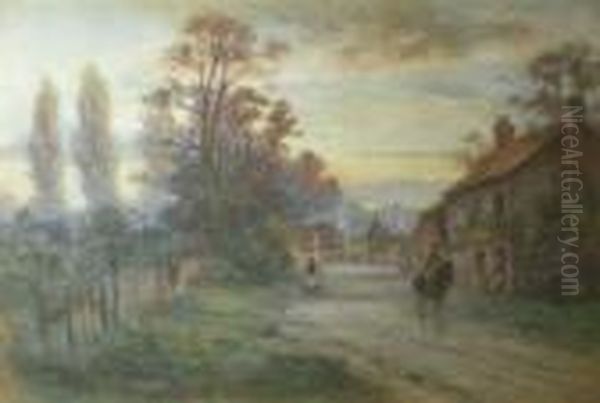 Evening Light Oil Painting by James Scott Kinnear