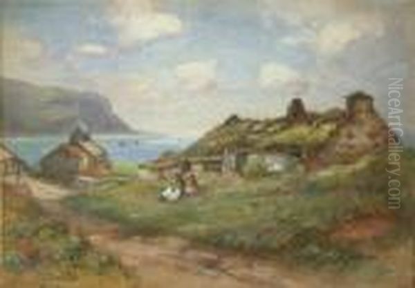 Cottage Near Stromness Oil Painting by James Scott Kinnear