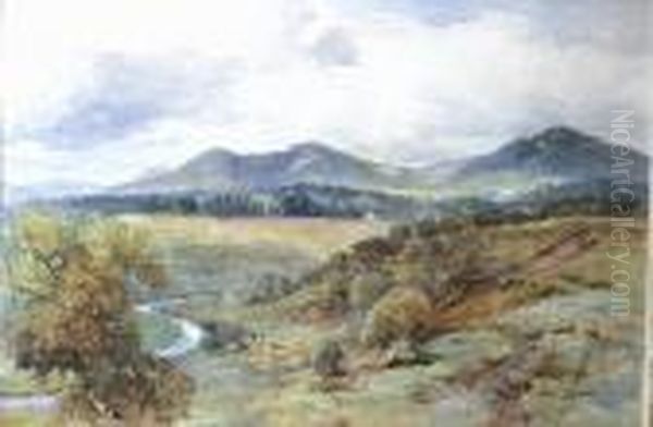 Near Penicuik Oil Painting by James Scott Kinnear