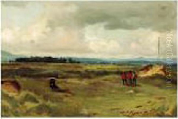 The Links At St Andrews Oil Painting by James Scott Kinnear