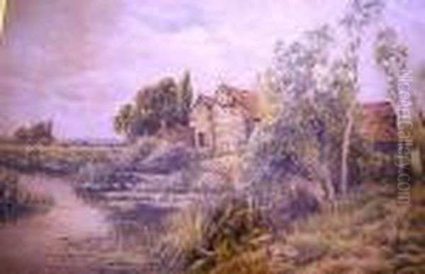 The Old Mill Oil Painting by Henry John Kinniard