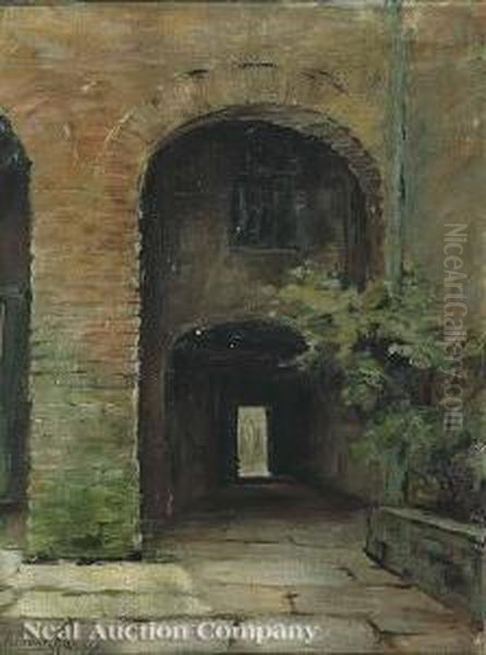 Doublearches: French Quarter Courtyard by Alberta Kinsey