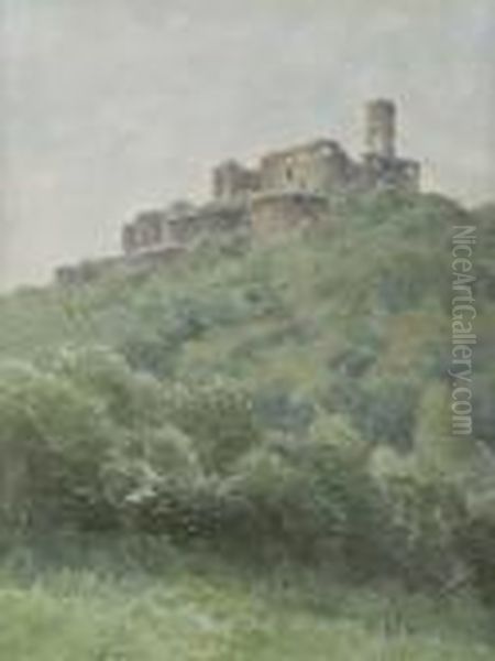 Burgruine Konigstein Oil Painting by Nelson Gray Kinsley