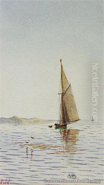 Calm Seas Oil Painting by Henry William Kirkwood