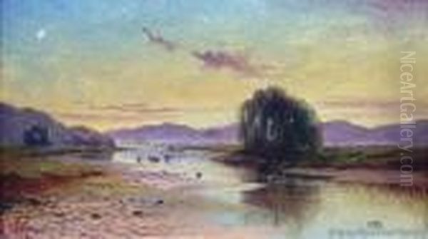 Ruamahanga River, Wairarapa by Henry William Kirkwood