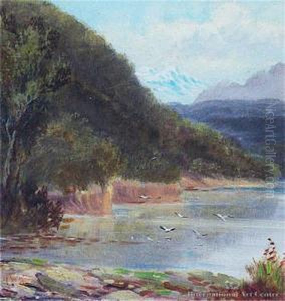 Southern River Oil Painting by Henry William Kirkwood