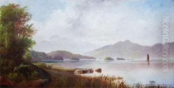 Lake Te Anau Oil Painting by Henry William Kirkwood