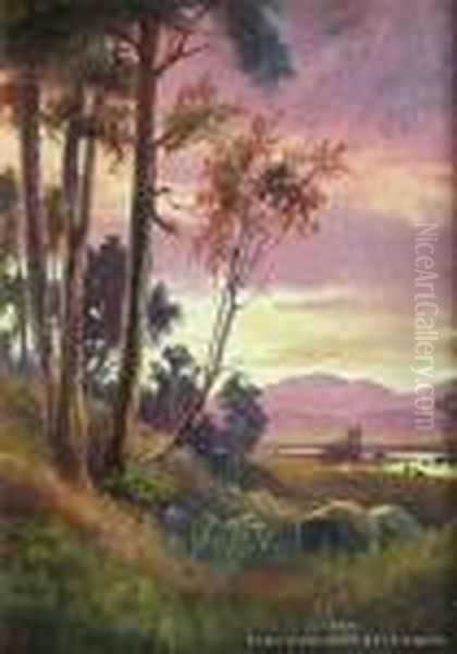 Rai Valley, Marlborough Oil Painting by Henry William Kirkwood