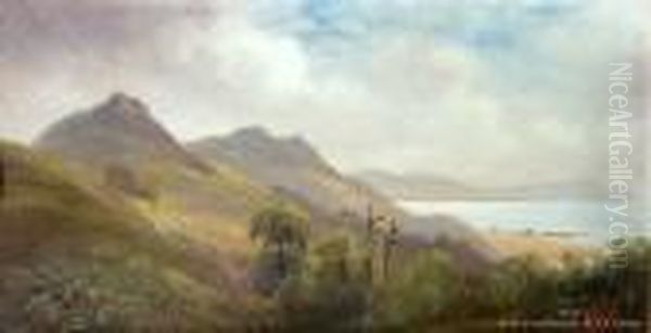 Port Hills, Nelson Oil Painting by Henry William Kirkwood