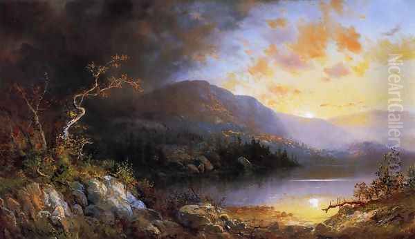 Storm in the Adirondacks Oil Painting by Charles H. Chapin