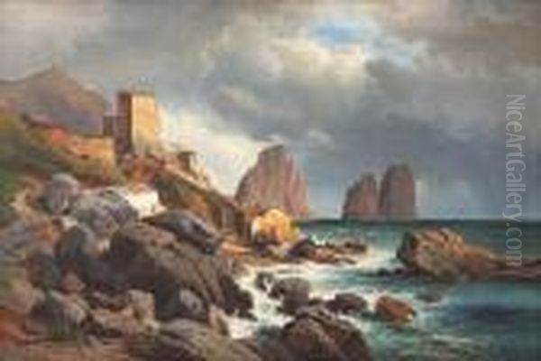 Capri Oil Painting by Alois Kirnig